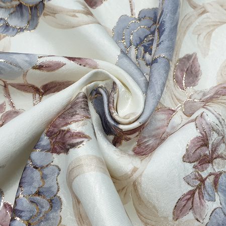 Ткань для штор Ламелла-Прованс (голубые цветы)