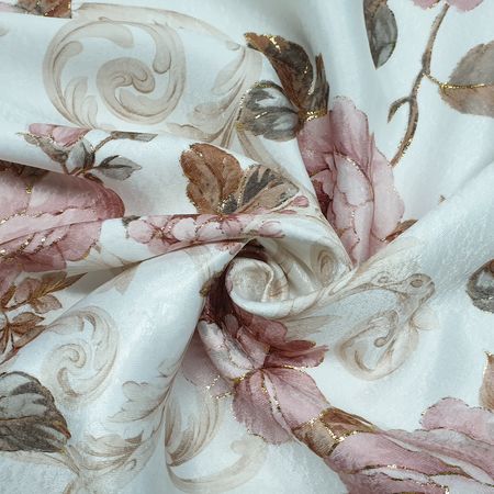 Ткань для штор Ламелла-Прованс (розовые цветы)