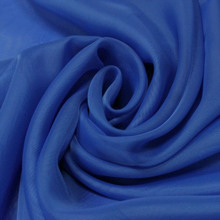 Тюль вуаль матовый (синий)